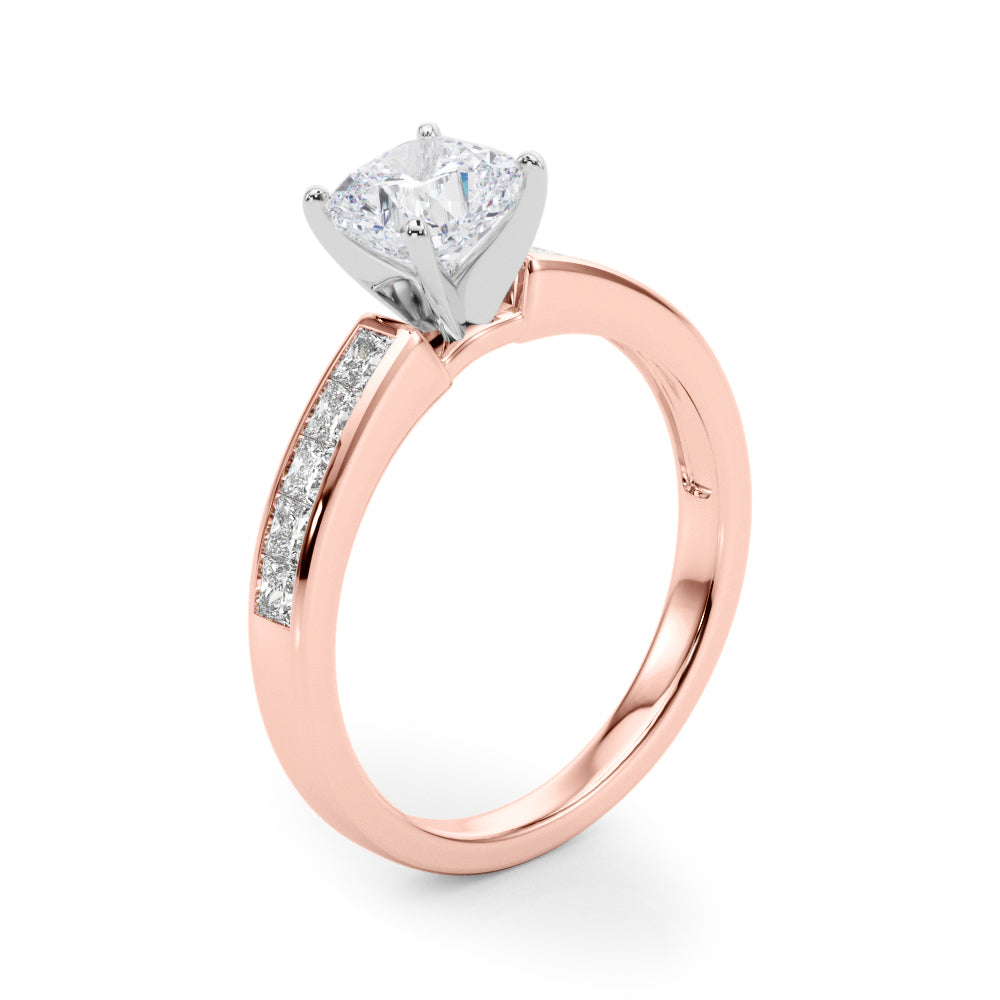 Lustrous Fancy Shape Remounts Princess Diamond Engagement Ring — 9K/18K Gold & Platinum
