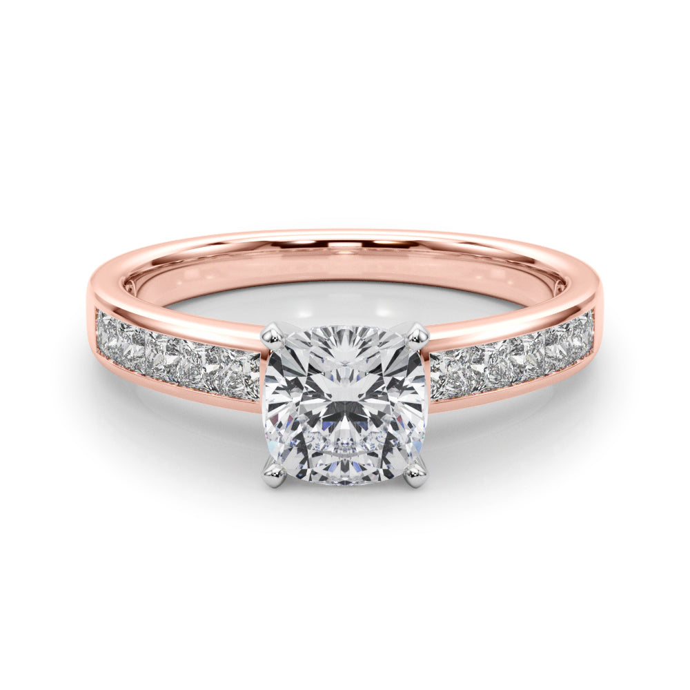 Lustrous Fancy Shape Remounts Princess Diamond Engagement Ring — 9K/18K Gold & Platinum