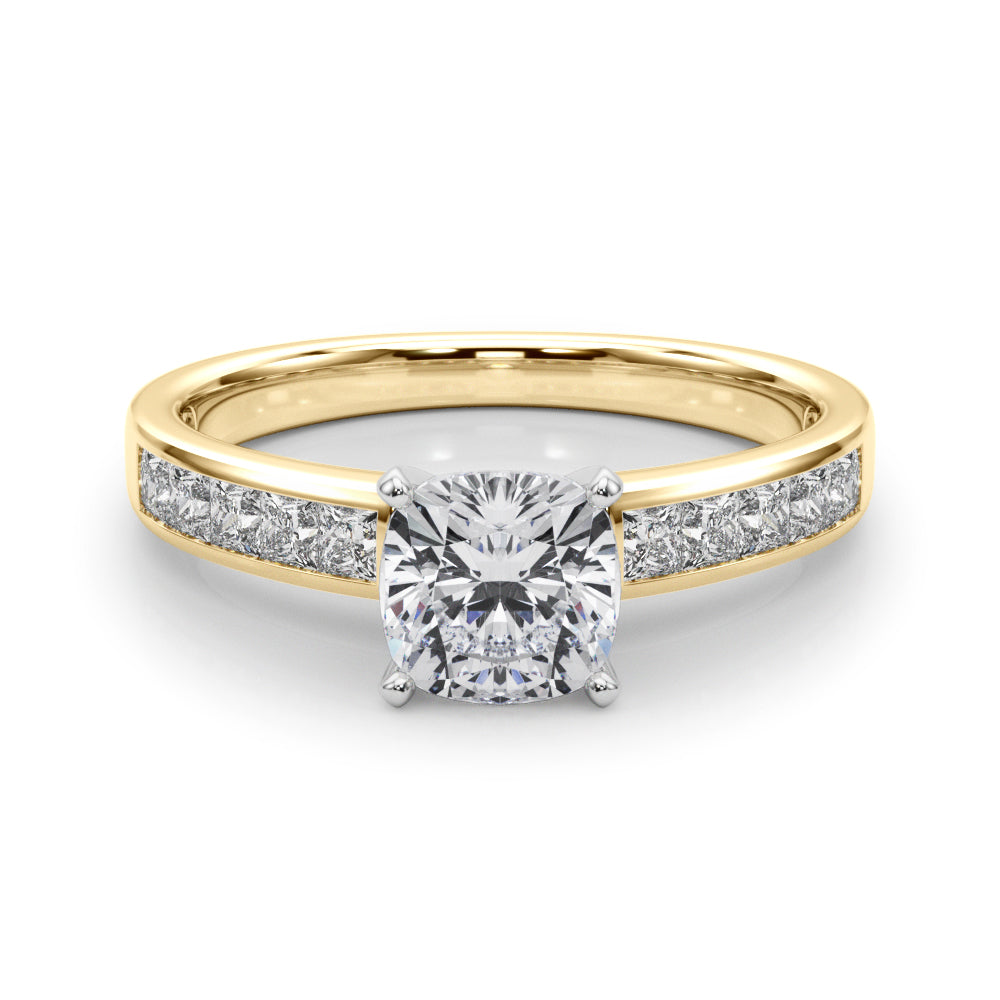 Lustrous Fancy Shape Remounts Princess Diamond Engagement Ring — 9K/18K Gold & Platinum