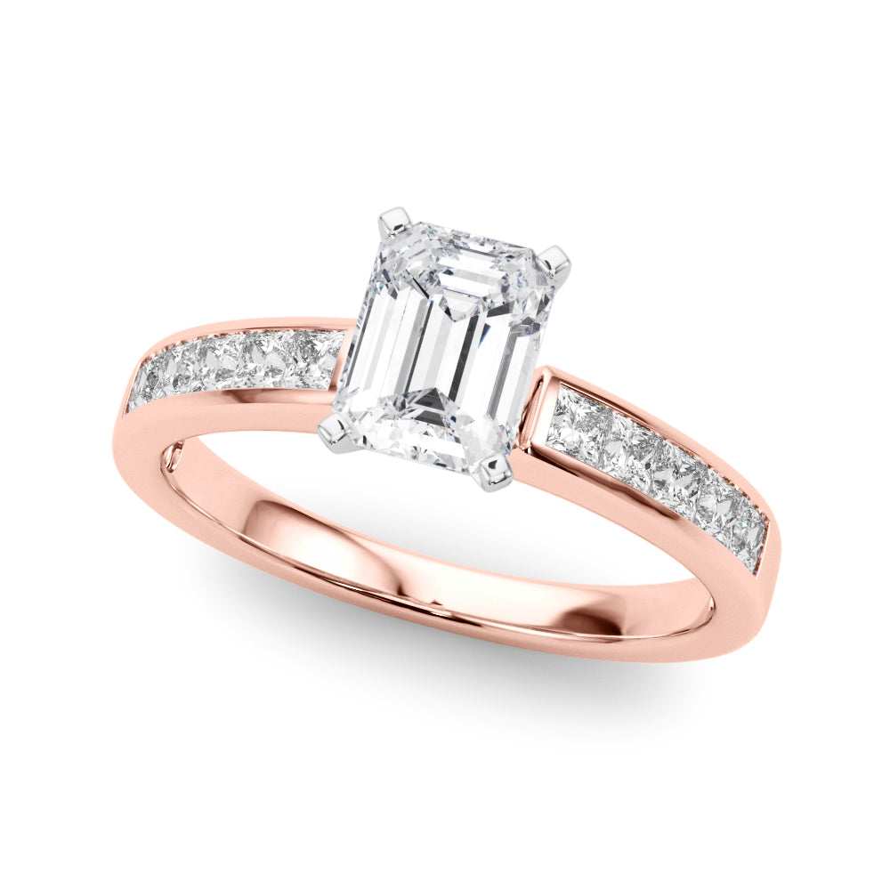 Lustrous Fancy Shape Remounts Princess Diamond Engagement Ring — 9K/18K Gold & Platinum