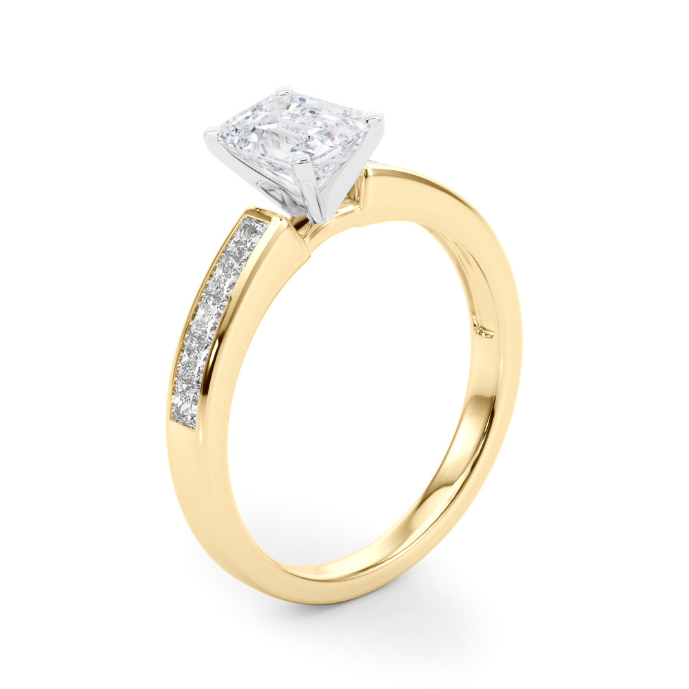Lustrous Fancy Shape Remounts Princess Diamond Engagement Ring — 9K/18K Gold & Platinum