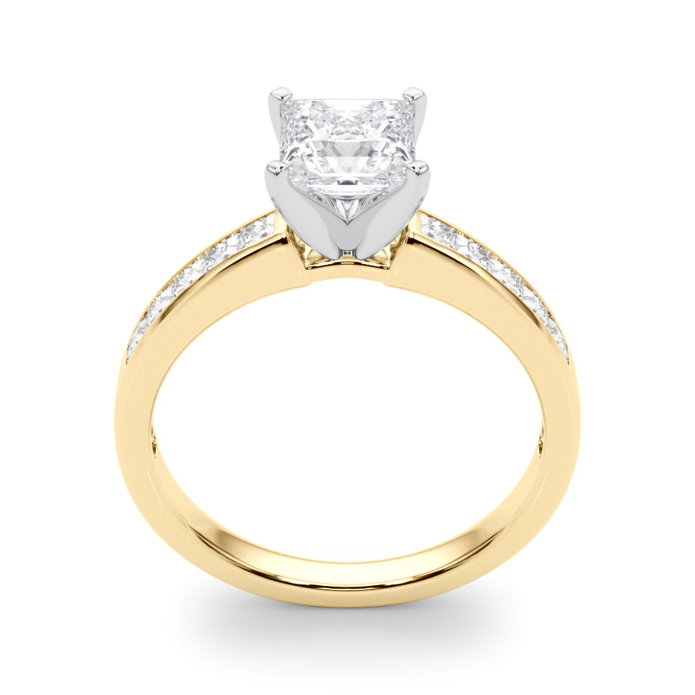 Lustrous Fancy Shape Remounts Princess Diamond Engagement Ring — 9K/18K Gold & Platinum