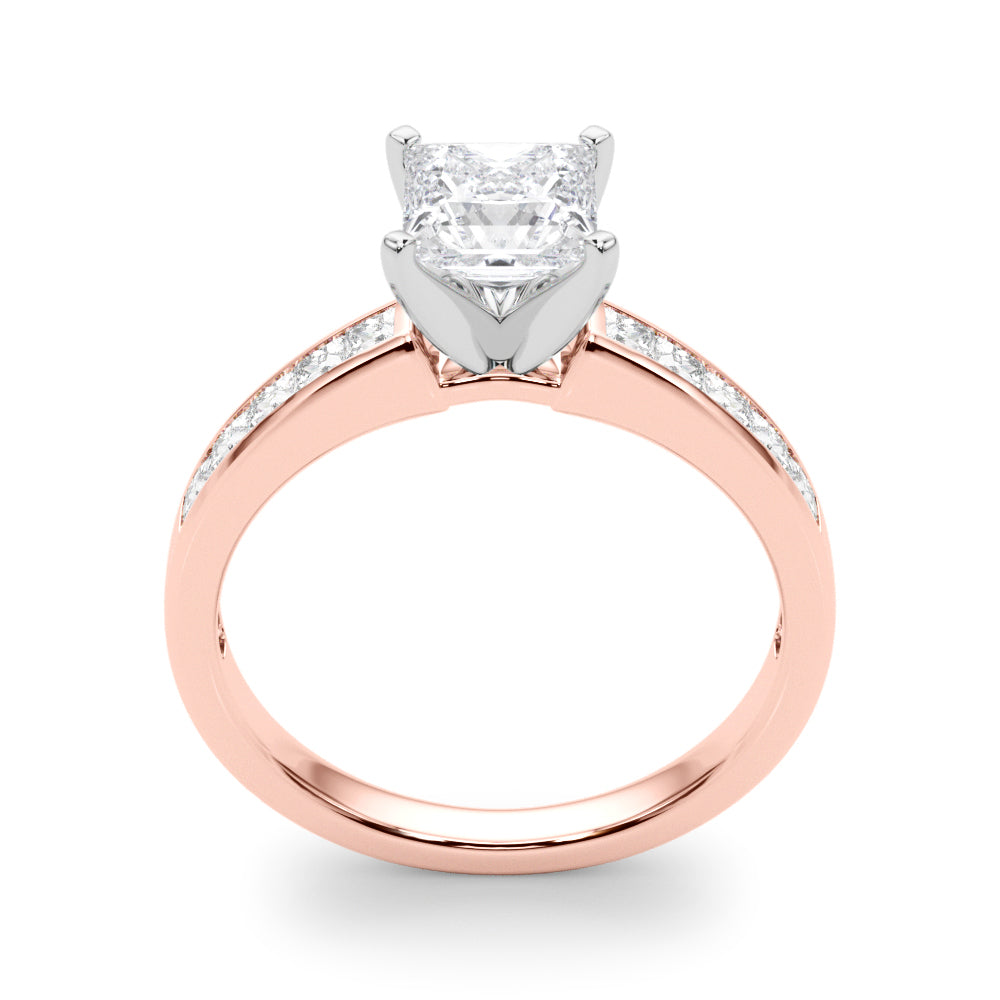Lustrous Fancy Shape Remounts Princess Diamond Engagement Ring — 9K/18K Gold & Platinum