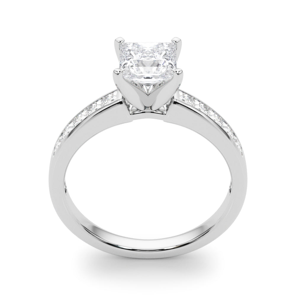 Lustrous Fancy Shape Remounts Princess Diamond Engagement Ring — 9K/18K Gold & Platinum