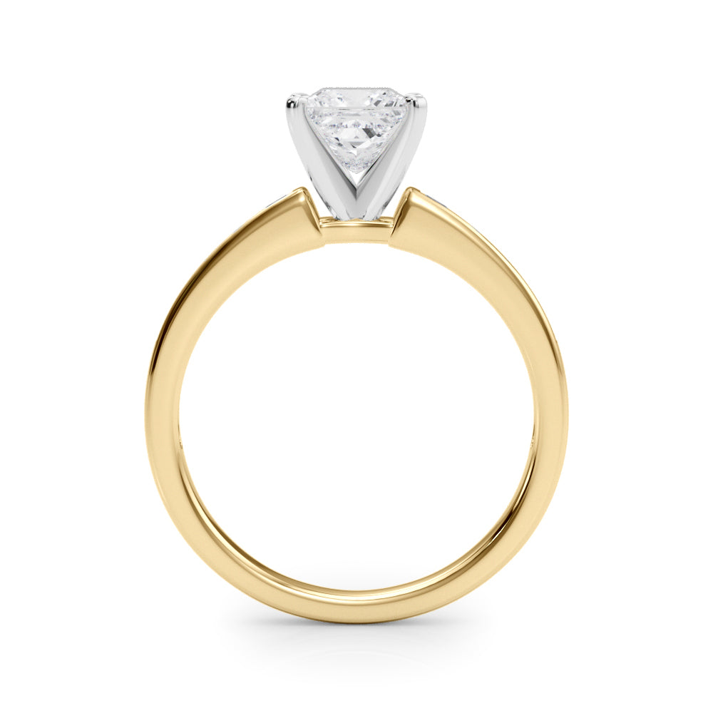 Lustrous Fancy Shape Remounts Princess Diamond Engagement Ring — 9K/18K Gold & Platinum