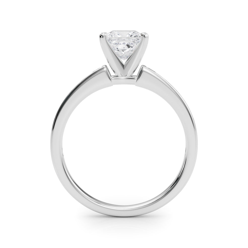 Lustrous Fancy Shape Remounts Princess Diamond Engagement Ring — 9K/18K Gold & Platinum