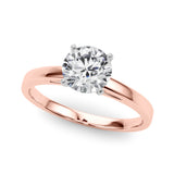 Enchanted Solitaires Round Diamond Engagement Ring — 9K/18K Gold & Platinum
