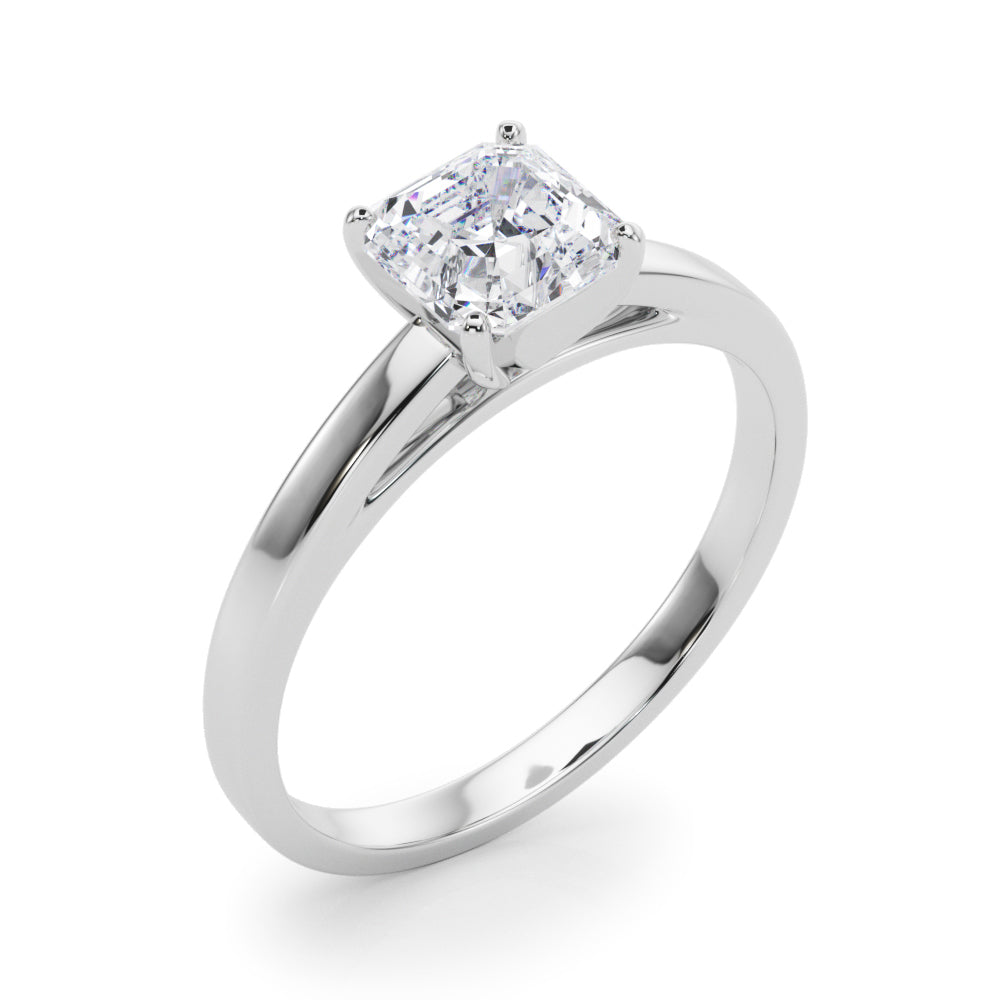 Enchanted Solitaires Round Diamond Engagement Ring — 9K/18K Gold & Platinum