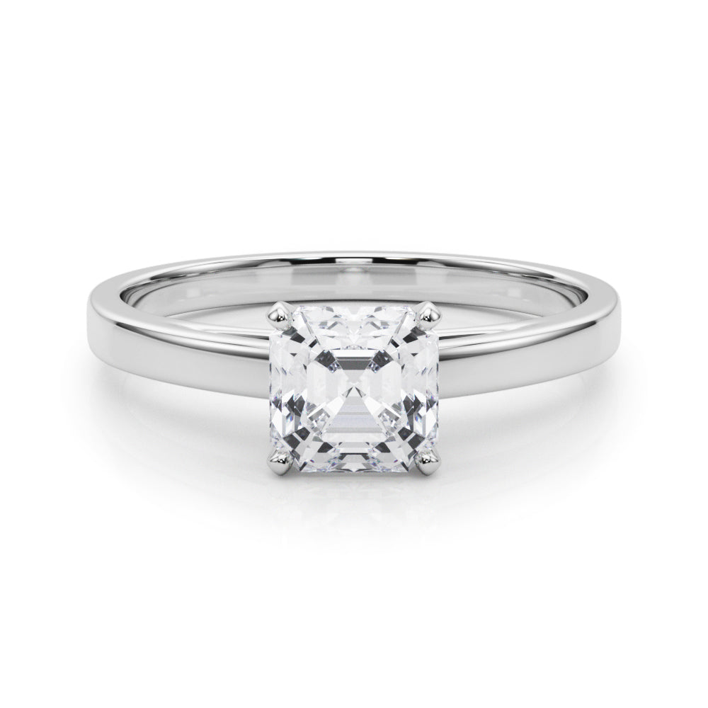 Enchanted Solitaires Round Diamond Engagement Ring — 9K/18K Gold & Platinum