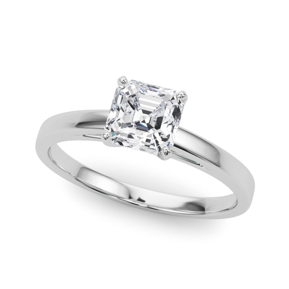 Enchanted Solitaires Round Diamond Engagement Ring — 9K/18K Gold & Platinum