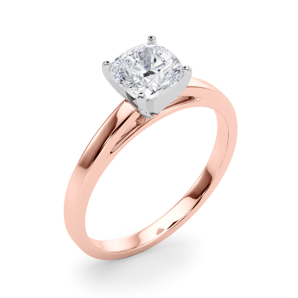 Enchanted Solitaires Round Diamond Engagement Ring — 9K/18K Gold & Platinum