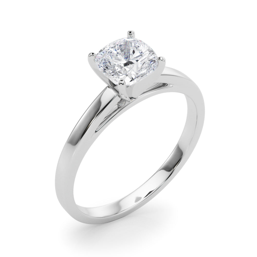 Enchanted Solitaires Round Diamond Engagement Ring — 9K/18K Gold & Platinum