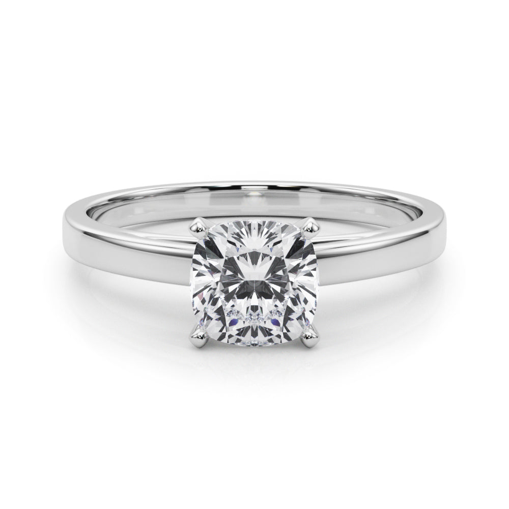 Enchanted Solitaires Round Diamond Engagement Ring — 9K/18K Gold & Platinum