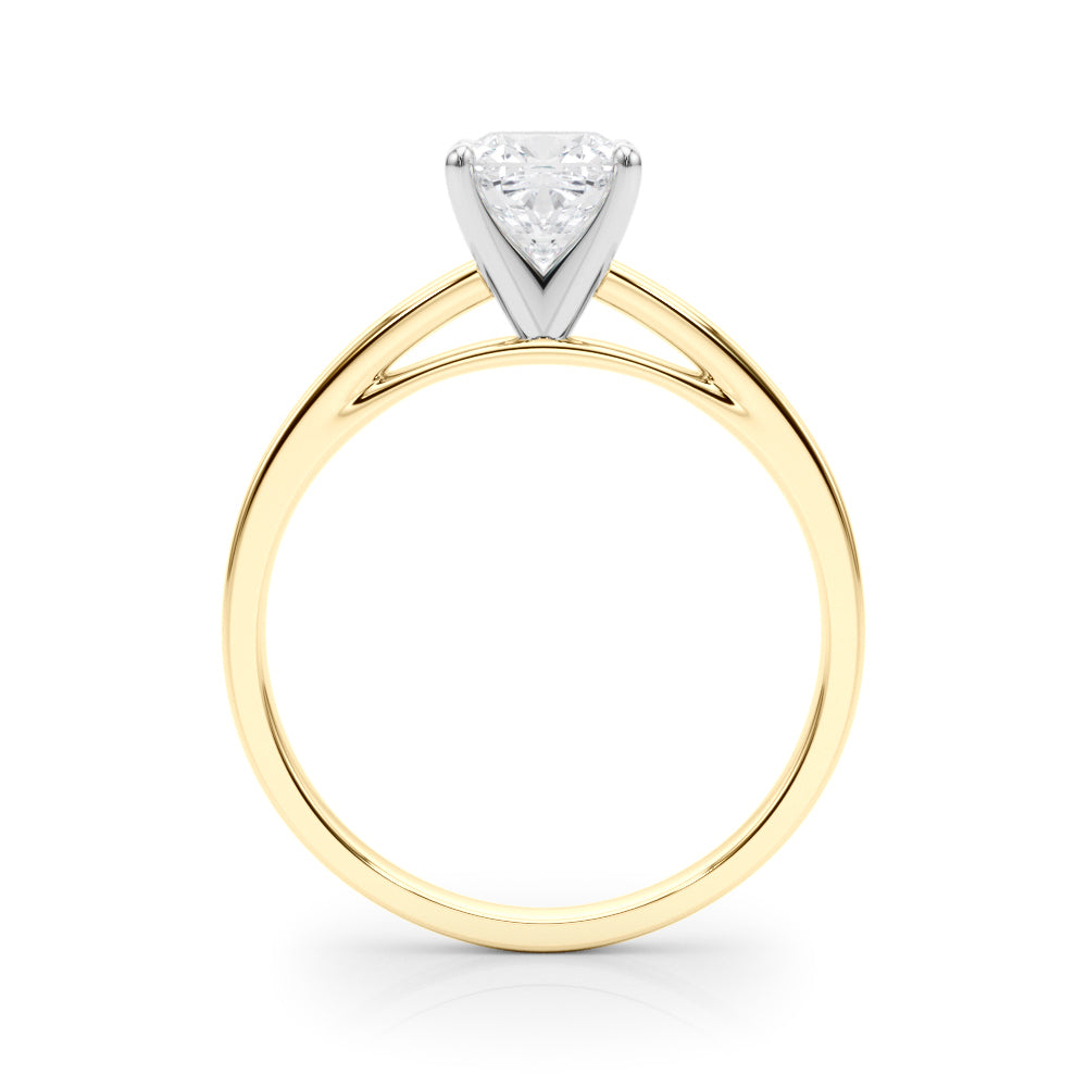 Enchanted Solitaires Round Diamond Engagement Ring — 9K/18K Gold & Platinum