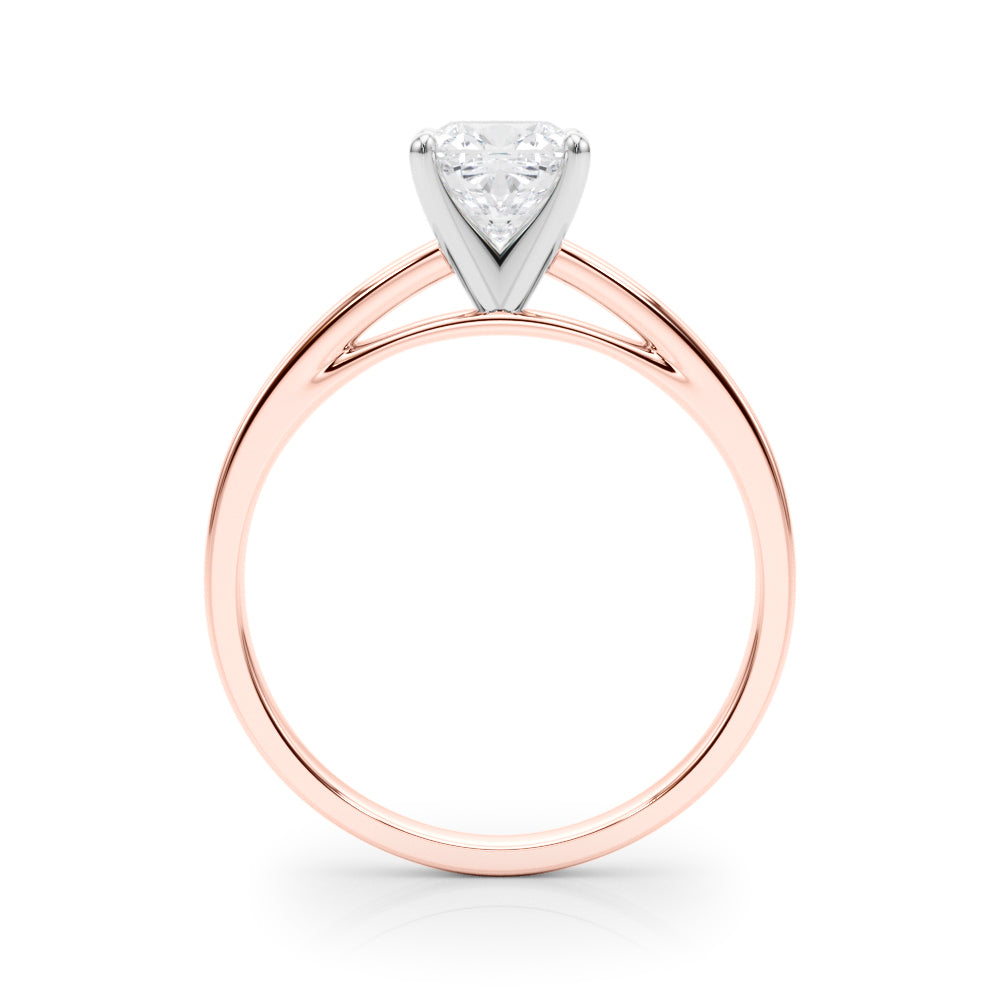 Enchanted Solitaires Round Diamond Engagement Ring — 9K/18K Gold & Platinum