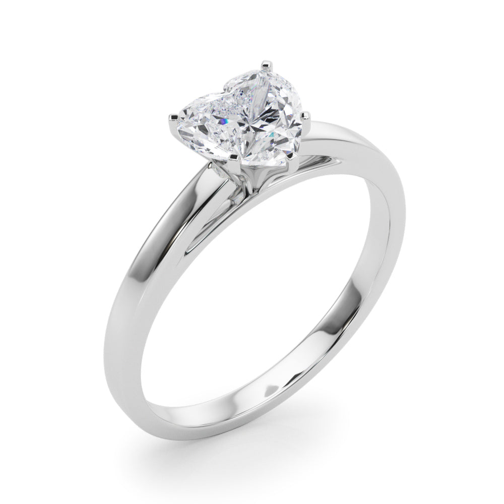Enchanted Solitaires Round Diamond Engagement Ring — 9K/18K Gold & Platinum