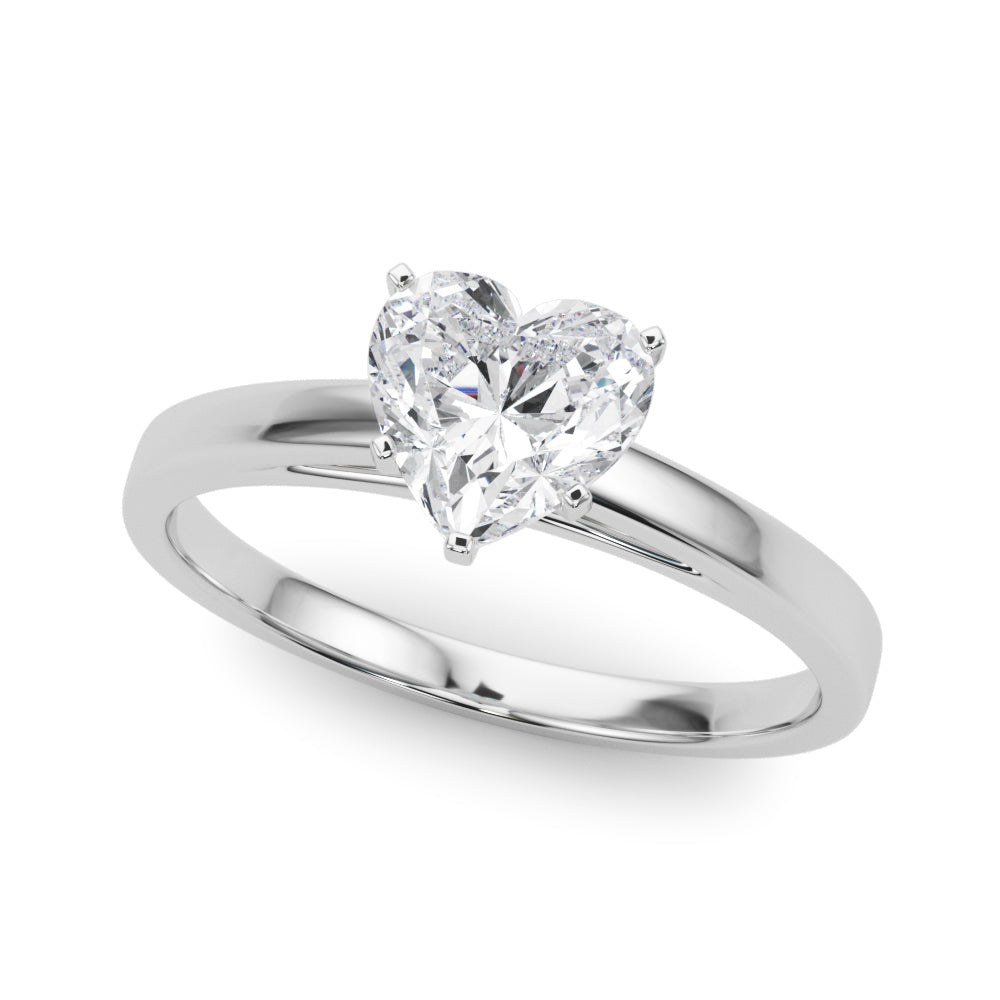 Enchanted Solitaires Round Diamond Engagement Ring — 9K/18K Gold & Platinum
