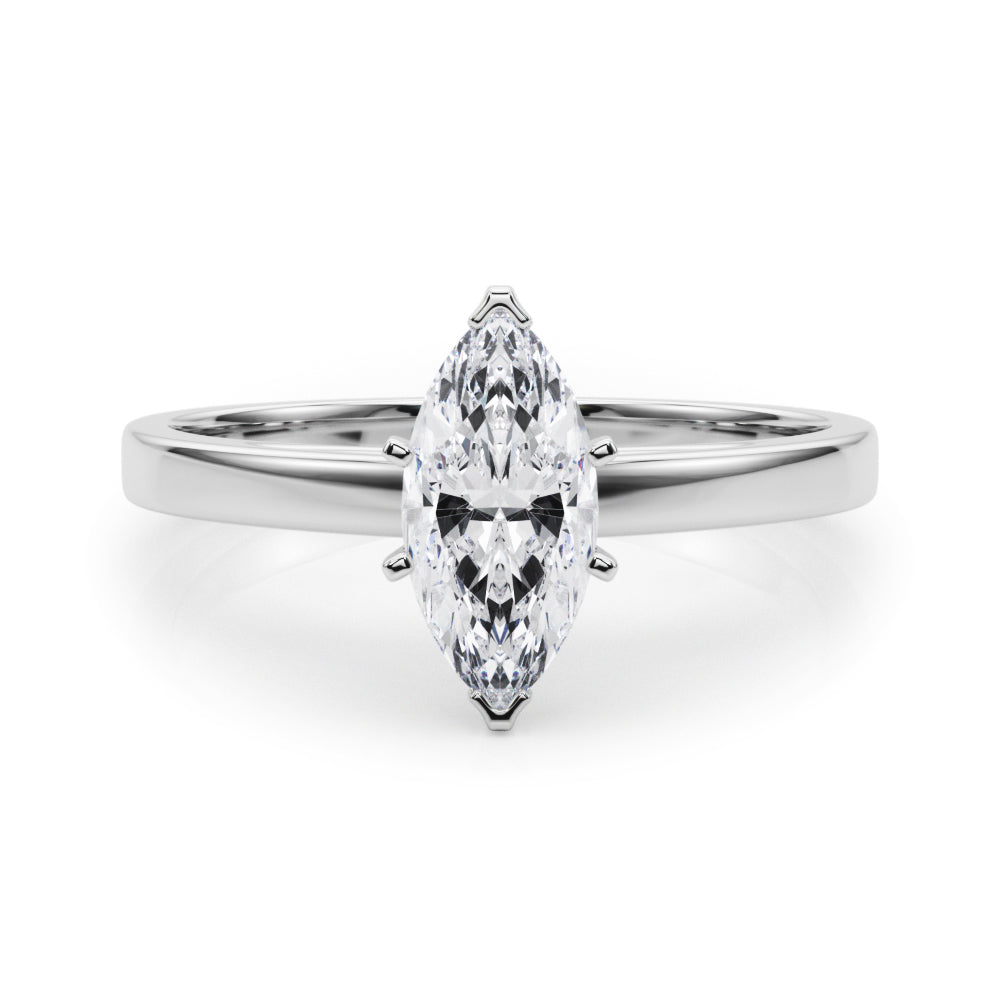 Enchanted Solitaires Round Diamond Engagement Ring — 9K/18K Gold & Platinum