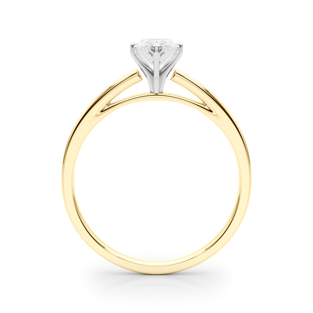 Enchanted Solitaires Round Diamond Engagement Ring — 9K/18K Gold & Platinum