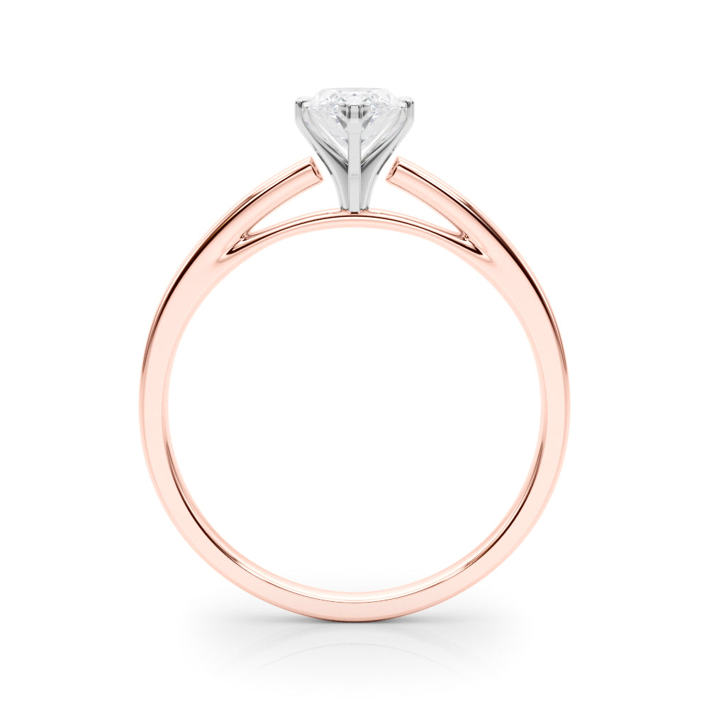 Enchanted Solitaires Round Diamond Engagement Ring — 9K/18K Gold & Platinum