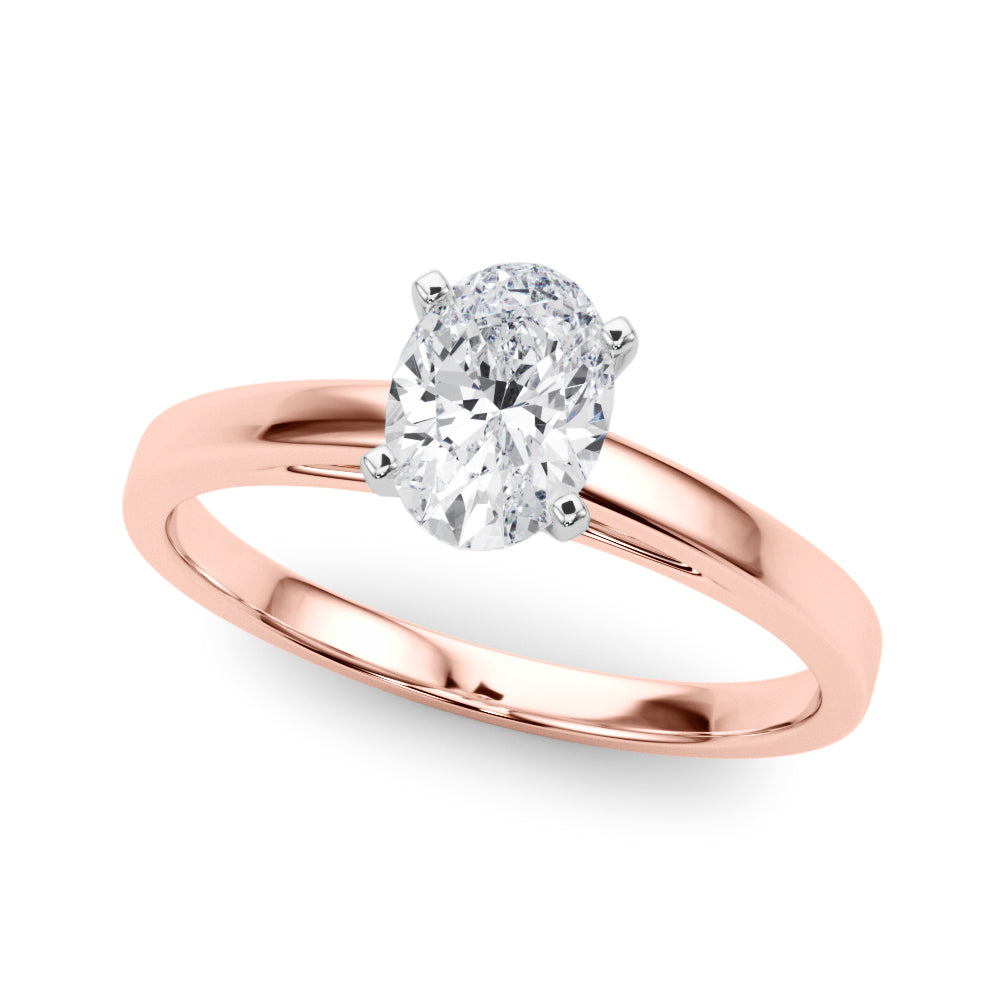 Enchanted Solitaires Round Diamond Engagement Ring — 9K/18K Gold & Platinum