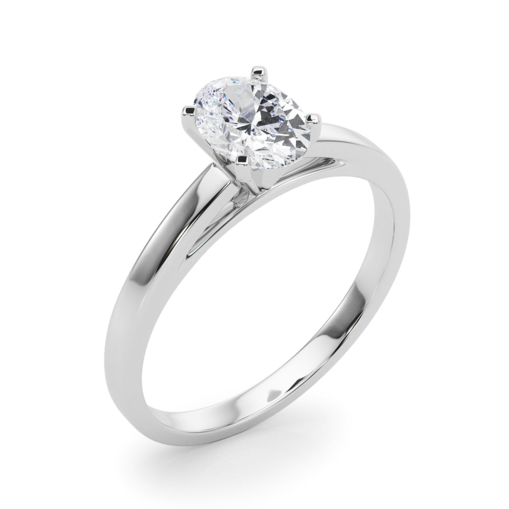 Enchanted Solitaires Round Diamond Engagement Ring — 9K/18K Gold & Platinum