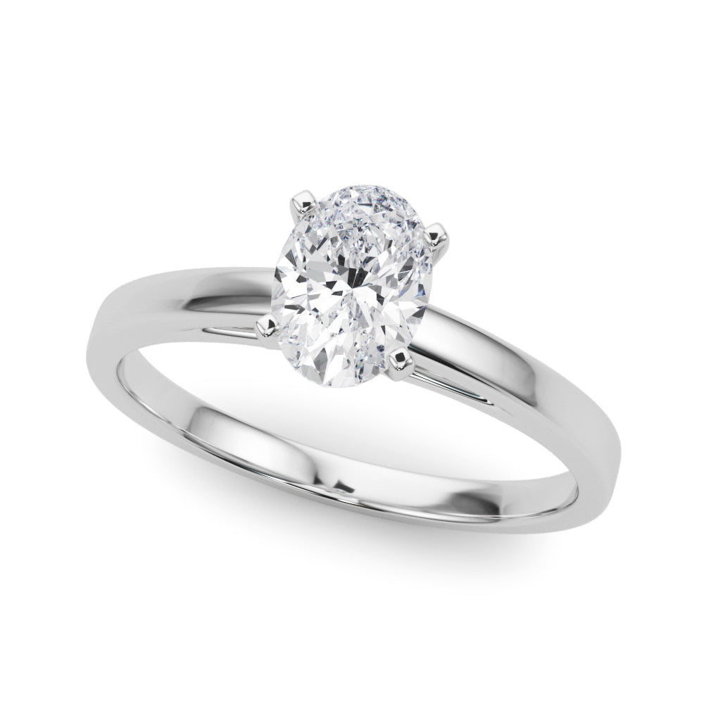 Enchanted Solitaires Round Diamond Engagement Ring — 9K/18K Gold & Platinum