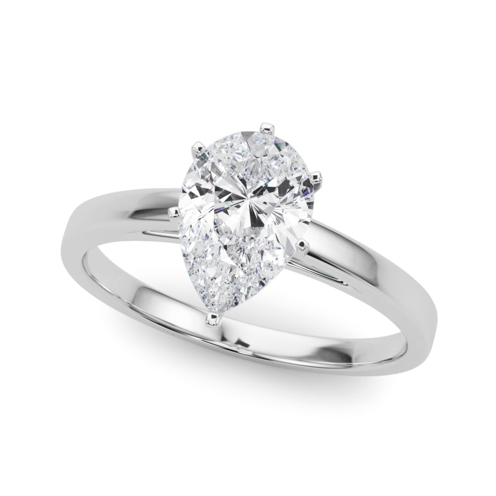 Enchanted Solitaires Round Diamond Engagement Ring — 9K/18K Gold & Platinum