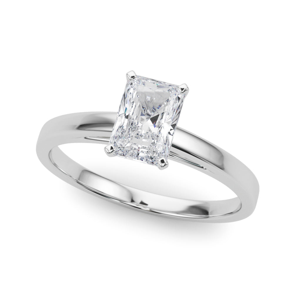 Enchanted Solitaires Round Diamond Engagement Ring — 9K/18K Gold & Platinum