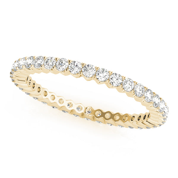 Prong Set Full Eternity Ring in Gold & Platinum