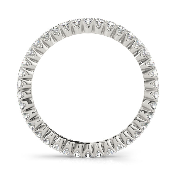 Prong Set Full Eternity Ring in Gold & Platinum