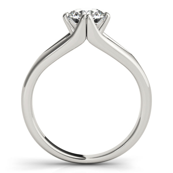 Adored Solitaires Any Shape Round Diamond Engagement Ring — 9K/18K Gold & Platinum