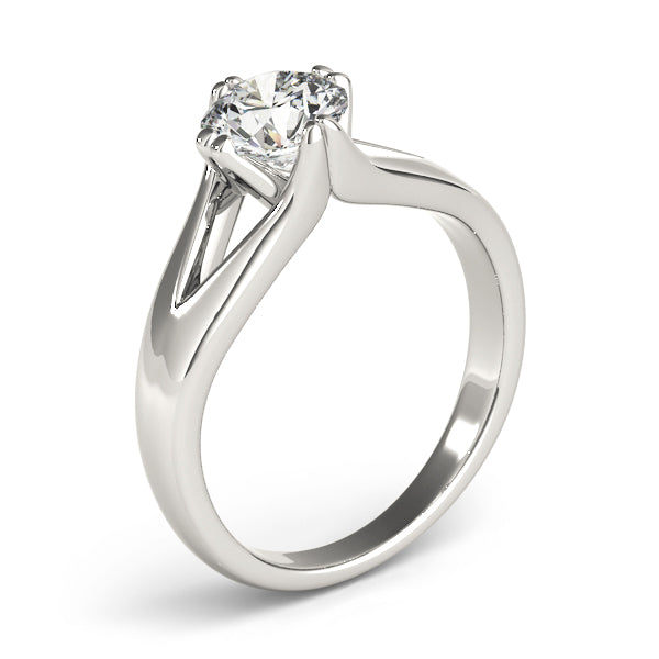 Adored Solitaires Any Shape Round Diamond Engagement Ring — 9K/18K Gold & Platinum