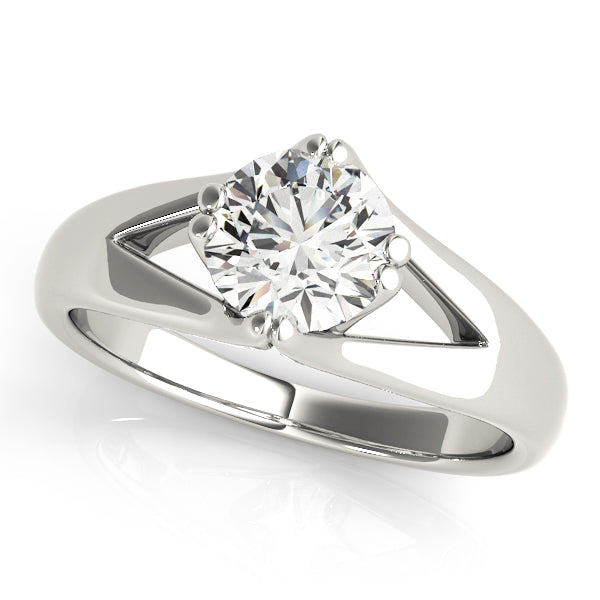Adored Solitaires Any Shape Round Diamond Engagement Ring — 9K/18K Gold & Platinum