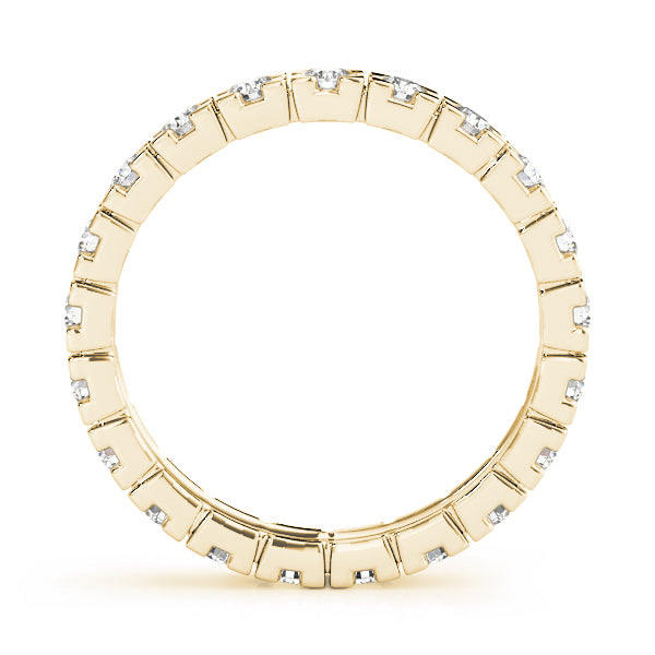 Lab-Grown Round Cut Diamond Box Set Eternity Wedding Ring.