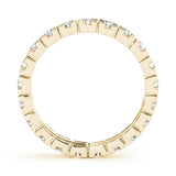 Lab-Grown Round Cut Diamond Box Set Eternity Wedding Ring.