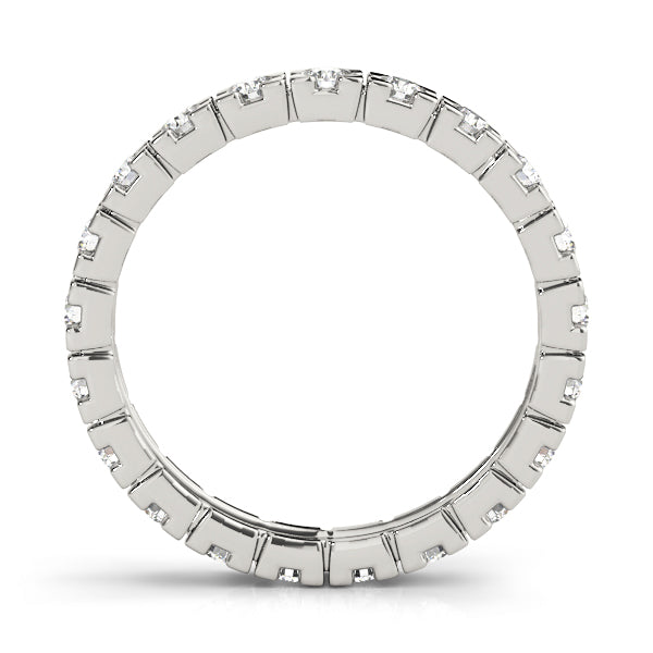 Lab-Grown Round Cut Diamond Box Set Eternity Wedding Ring.