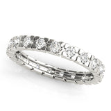 Lab-Grown Round Cut Diamond Box Set Eternity Wedding Ring.