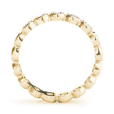 Lab-Grown Round Cut Diamond Bezel Set Eternity Wedding Ring. 