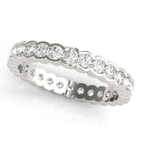 Diamond Full Eternity Ring in Gold & Platinum