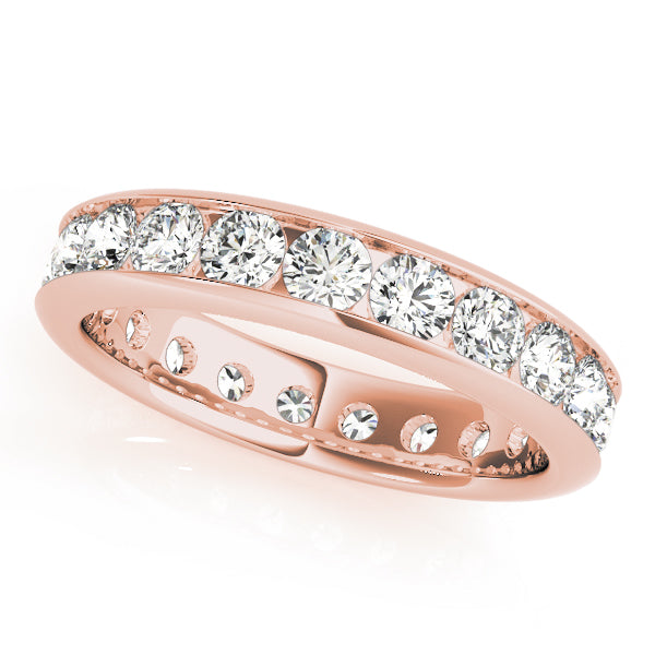 IGI Lab-Grown Round Cut Diamond Eternity Wedding Band.