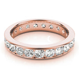 IGI Lab-Grown Round Cut Diamond Eternity Wedding Band.