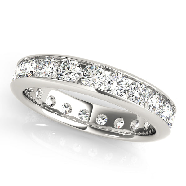 IGI Lab-Grown Round Cut Diamond Eternity Wedding Band.