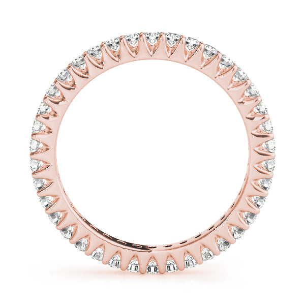 Prong Full Eternity Ring in Gold & Platinum