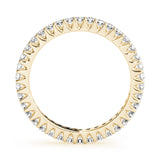 Prong Full Eternity Ring in Gold & Platinum