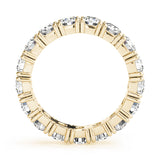 Prong Full Eternity Ring in Gold & Platinum