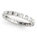 Diamond Full Eternity Ring in Gold & Platinum