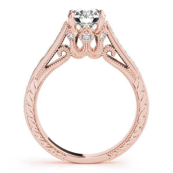 Resplendent Prong-Set Round Diamond Engagement Ring — 9K/18K Gold & Platinum