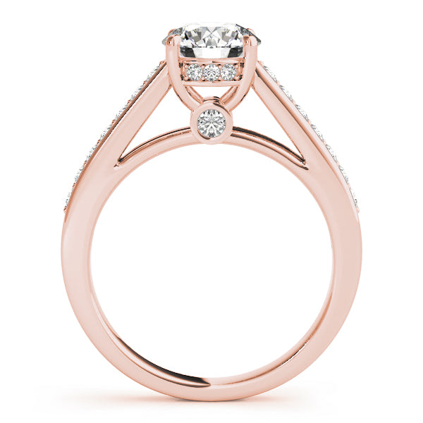 Heirloom Prong-Set Round Diamond Engagement Ring — 9K/18K Gold & Platinum