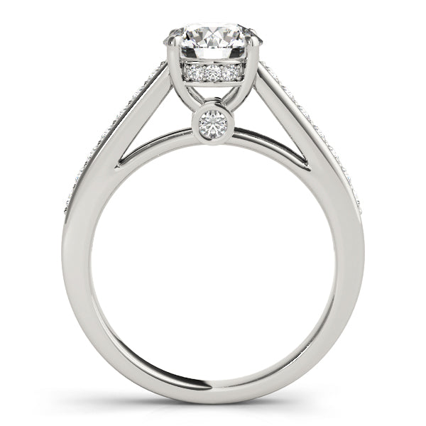 Heirloom Prong-Set Round Diamond Engagement Ring — 9K/18K Gold & Platinum